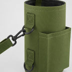 Magnetic Gym Bottle Holder – close-up of the strap hook on a side D-ring and the front pocket